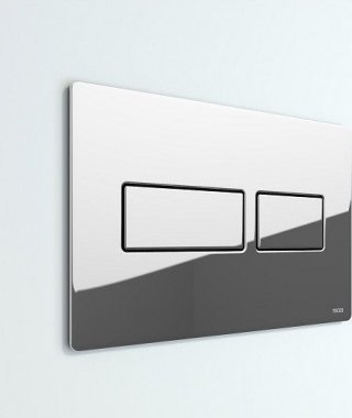 Buton shkarkimi TECE TECEsolid, metal, krom i shkëlqyer