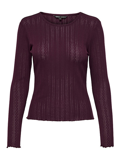 Bluzë për femra ONLY 5715601395855, burgundy