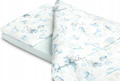 Set shtrati për fëmijë TWO PIECE BEDDING Underwater World, 3 copë, 100x135 cm, shumëngjyrësh