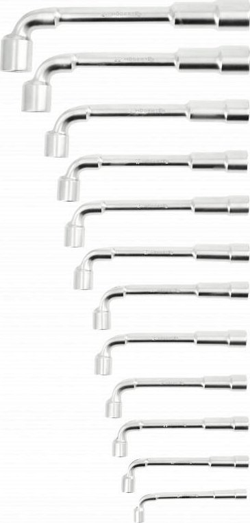 Set çelësash tuborë L Hoegert Nastron K, 8-24mm, 12 copë, ngjyrë argjendtë