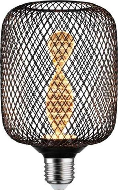 Llampë dopjo dekorative LED Paulmann Metallic Glow Cyl Helix, 3.5W, E27, e zezë