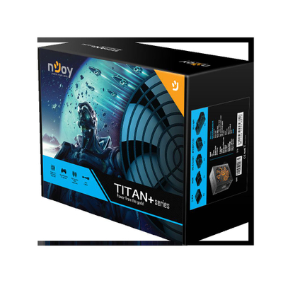 Furnizim energjie NJOY Titan+ 500 ATX, 500W, 80 Plus Bronze, i zi