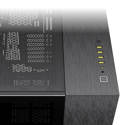 Kutia PC Corsair 6500X Mid Tower, xham i temperuar, Obsidian e zezë