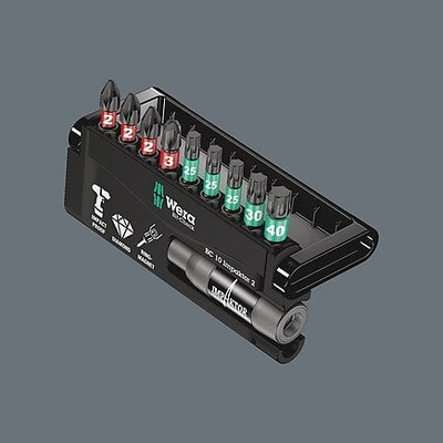 Set bitash Wera Impaktor Bit-Check 10, PH Torx Plus, 25mm
