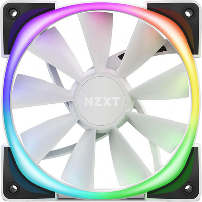 Ventilator për kompjuter Nzxt Aer RGB 2 120mm, i bardhë