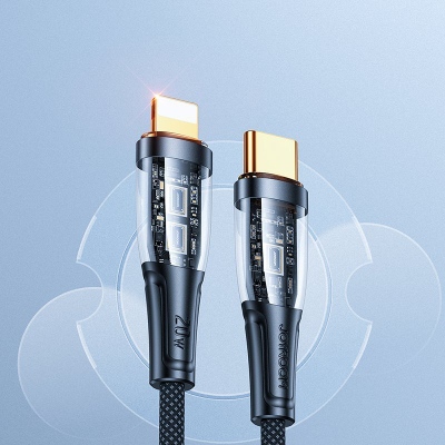 Kabllo karikimi Joyroom JYR572, USB C në Lightning, 1.2 m, 20W, e zezë