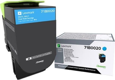 Toneri Lexmark 71B0020, cyan, 2300 faqe