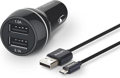 Karikues makine Philips DLP2357U/10, 2x USB A, 3.1A, i zi