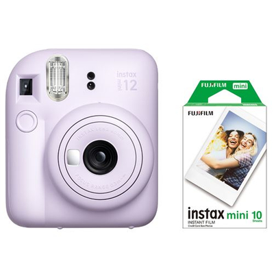 Set Fujifilm, fotoaparat Instax Mini 12 + 10 copë filma fotografik, vjollcë