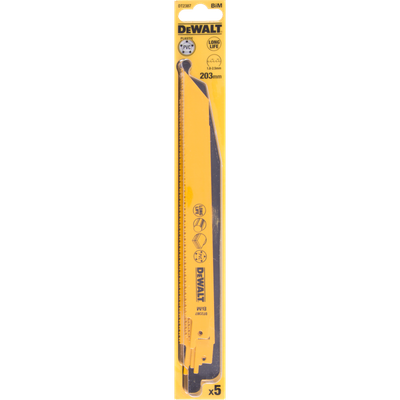Tehe sharre Dewalt BIM 203mm Split 1.8-2.5mm DT2387, 5 pjesë