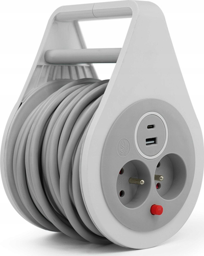 Zgjatës elektrik Plastrol W-72017, 4 dalje, 10m, i bardhë