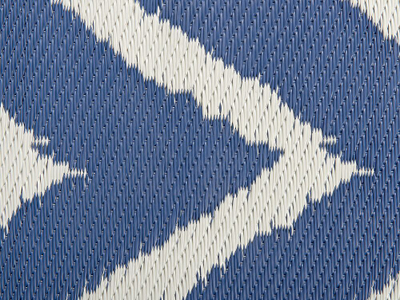 Tapet outdoor SIRSA, 120 x 180 cm, model zigzag, blu navy