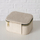Kuti bizhuterish prej kadifeje Velvet Jewelry Box Caja, 12 x 10 x 6 cm, poliester MDF, bezhë