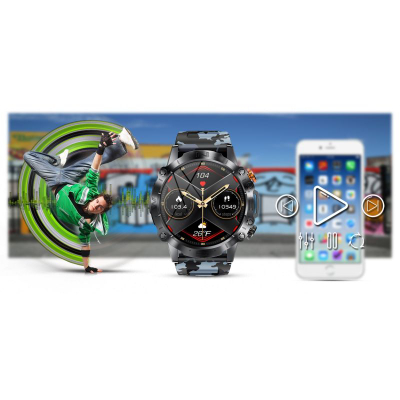 Smartwatch Gravity GT20-5, ekran 1.43" AMOLED, Bluetooth 5.0, i zi