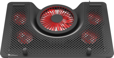 Pad ftohës Genesis Cooling Oxid 550, 1x USB, për laptop 15.6-17.3'', 5 ftohës, LED e kuqe