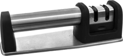 Mprehës thikash Orion Stainless Steel, disqe metalike dhe qeramike, trup çelik inox, gri