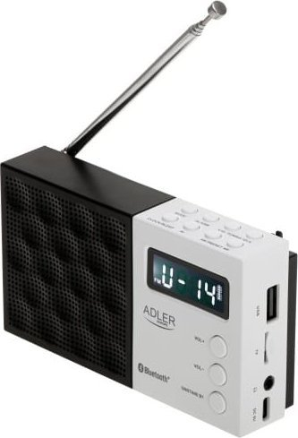 Radio digjitale Adler AD 1908, PLL AM/FM, me alarm, bardh e zi