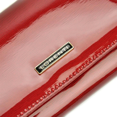 Portofol për goca Lorenti Red Premium, lëkurë natyrale, RFID, i kuq