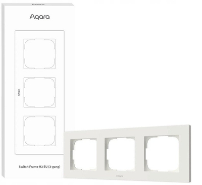 Kornizë çelësi Aqara Switch Frame H2 EU, 3 vende, gri
