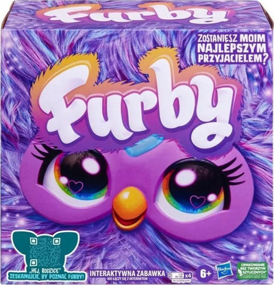 Lodër interaktive pelushi Hasbro Furby, me drita dhe zë, vjollcë