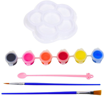 Set kreativ DIY Lean Toys, 6 copë, për me bo vetë enën e maces me bojë, shumëngjyrësh