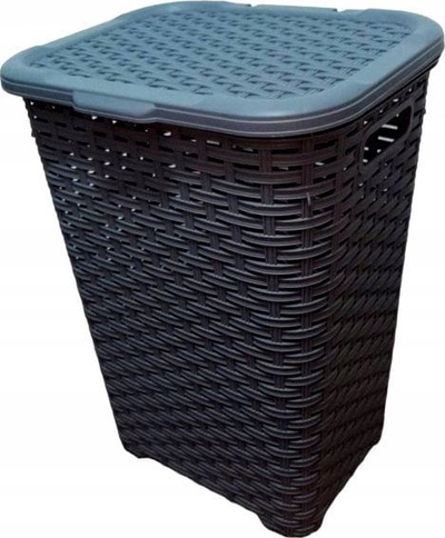 Shportë rrobash Krywałd Katex Rattan, 45L, plastike, 5 ngjyra