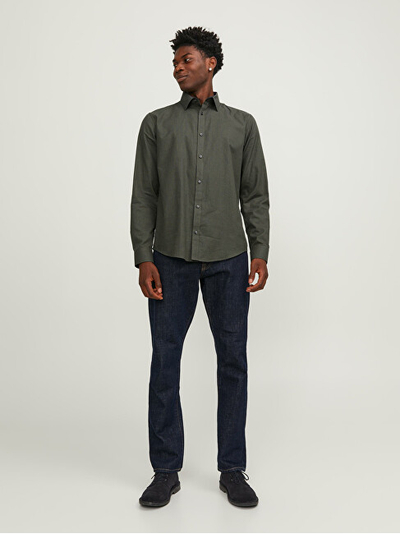 Këmishë Jack&Jones JPRBLABELFAST Comfort Fit 12239027 Olive Night