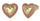 Vathë për femra Guess Hearts Beloved JUBE05008JWYGPKT/U, të artë
