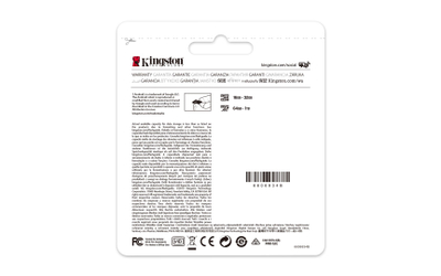 Kartë e memories Kingston Canvas Select Plus, MicroSDXC, 64 GB, Class 10 + përshtatës SD
