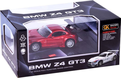 Makinë me telekomandë BMW Z4 GT3, shkalla 1:24, drita, shumëngjyrëshe