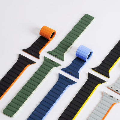 Rrip ore Dux Ducis Magnetic Strap, për Apple Watch 42‑49mm, silikon, jeshil