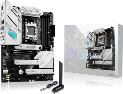 Pllakë amë ASUS ROG STRIX B650-A GAMING WIFI, AMD AM5, DDR5, e bardhë