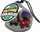 Set lodrash EPEE Coole Coolballs, 3 toptha, 3 copa rroba, në rrjetë