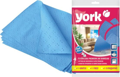 Сет крпи за чистење YORK Y020310, 4+1 парчиња, повеќебојни