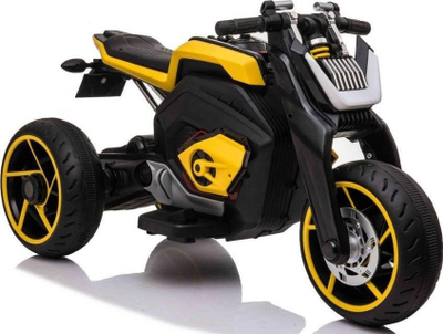Moto elektrike për kalamaj Future Motor Yellow, 12V, dy motorë, e verdhë