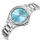 Ora dore për femra Lee Cooper LC08286.300, 33mm, rezistente ndaj ujit, argjendi me cadran blu