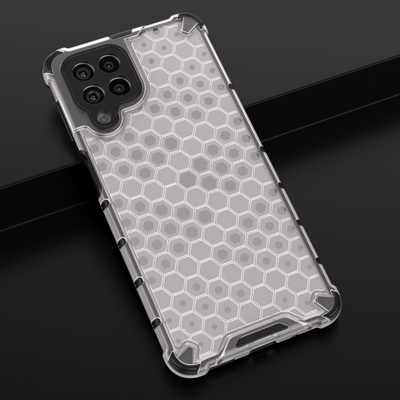 Mbrojtëse telefoni Hurtel Honeycomb për Samsung Galaxy M53 5G, kornizë xheli, transparente