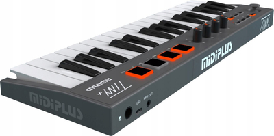 MIDI тастатура Midiplus Tiny+, 32 копчиња, USB C, црна