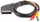Kabllo Lanberg Scart RCA (Cinch) x3 1.8m (CA-EURC-10CC-0018-BK), e zezë