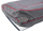 Shtrat ortopedik për qen HobbyDog XL, 100x62 cm, me mbulesë me zinxhir, gri me të kuqe