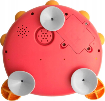 Lodër banje Bocioland Red Bubble Bath Toy Fish, me flluska, me muzikë, e kuqe