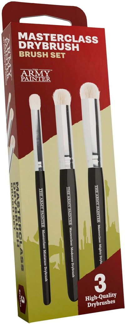 Set furçash The Army Painter Masterclass Drybrush, 3 copë, për miniatura