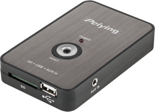 Emulator CD changer PeiYing Digital PY-EM032.1, për Hyundai 13-pin, USB SD AUX, i zi