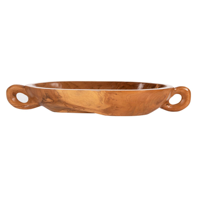 Enë dekor druri teak natyral 64×21.5×9.5 cm (HM4304)