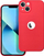 Këllëf telefoni Forcell Soft për iPhone 14 Plus, silikon, i kuq