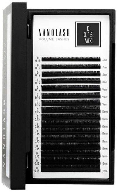 Qerpikë të rremë Nanolash Volume Lashes, 0.15 D, 6-13mm, 1 copë
