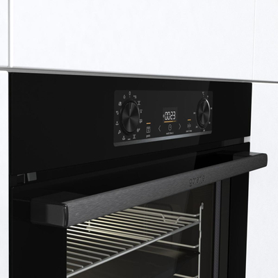 Furrë elektrike Gorenje BPS6737E14BG, vetëpastrim pirolitik, BigSpace, e zezë