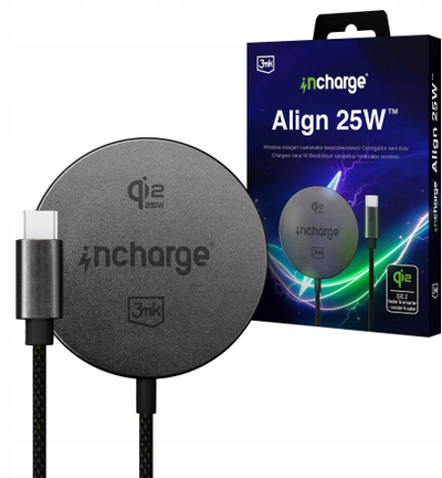 Karikues wireless 3MK incharge Align, Qi2.2, 25W, i zi