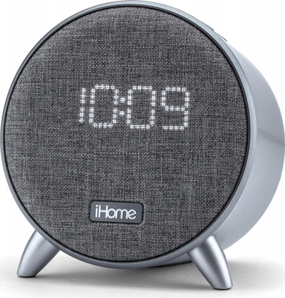 Radios iHome IBT235, digjital me Bluetooth, me USB për karikim, gri