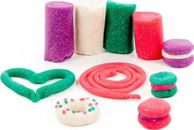 Сет пластелин Polesie Genio Kids, 4 бои, со сјај, шарен